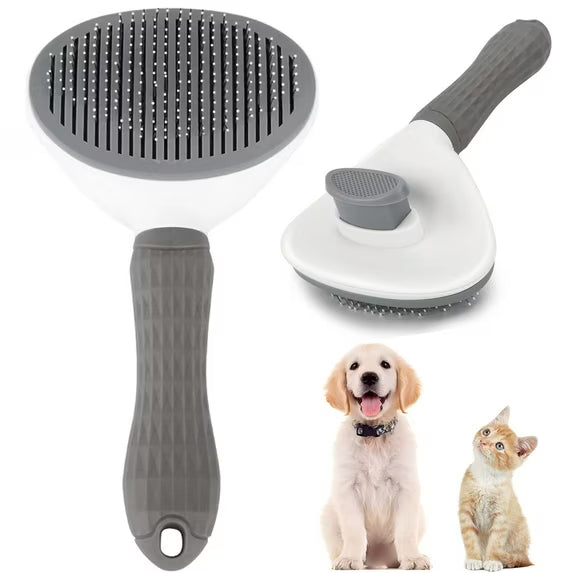 Self-Cleaning Slicker Brush